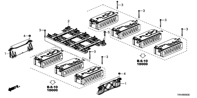 2017 Honda Clarity Electric Bolt, Flange (8X38) Diagram for 95701-08038-08