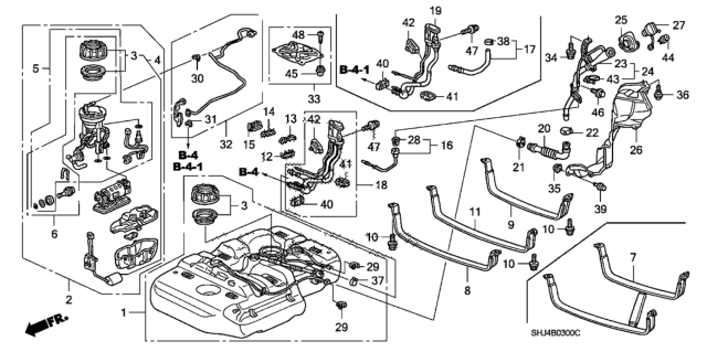 2005 Honda Odyssey Fuel Tank Diagram