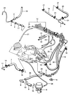 1983 Honda Civic Filter B, Fuel Diagram for 16235-PA6-003