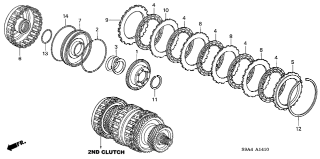 2005 Honda CR-V AT Clutch (2nd) Diagram