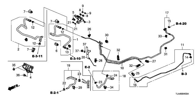 2017 Honda CR-V Fuel Pipe Diagram