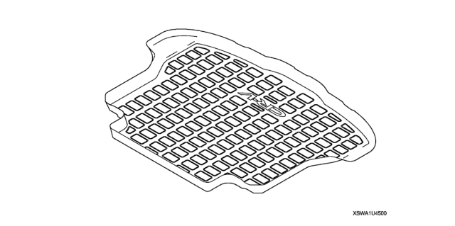 2009 Honda CR-V 5 Door LX (2WD) KA 5AT Cargo Tray Diagram