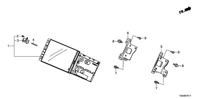 2016 Honda CR-V Display Audio Diagram for 39100-T1W-A01RM