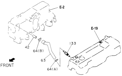 1994 Honda Passport Breather Tube Diagram