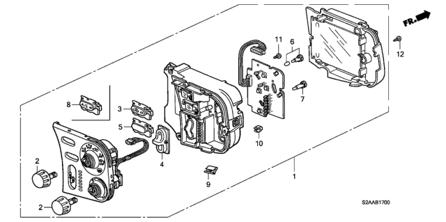 2009 Honda S2000 Bulb, Neo-Wedge (14V 100Ma) Diagram for 79628-S2A-003