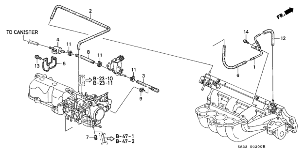 2002 Honda Accord Install Pipe - Tubing Diagram