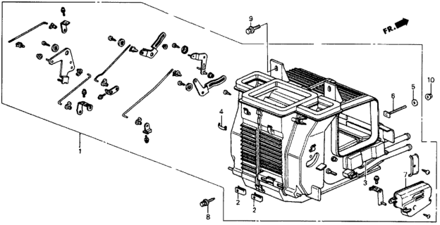 1985 Honda Civic Heater Unit Diagram