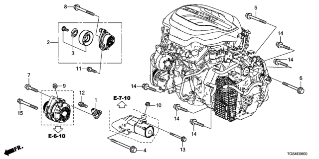 2019 Honda Passport Auto Tensioner Diagram