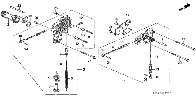 1995 Honda Civic AT Regulator Diagram