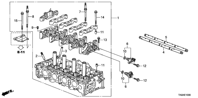 2012 Honda Accord Cylinder Head (L4) Diagram