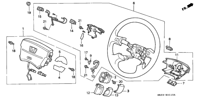 1992 Honda Civic Label A, Module Caution Diagram for 77804-SL0-Q80