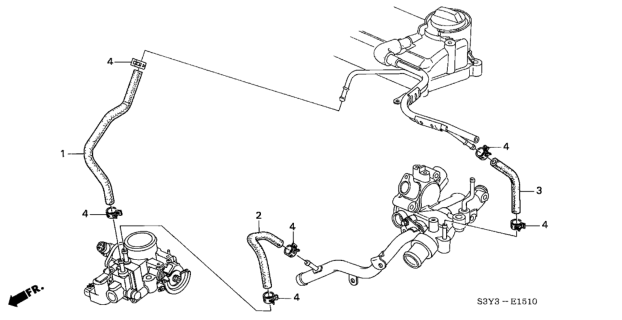 2002 Honda Insight Water Hose Diagram