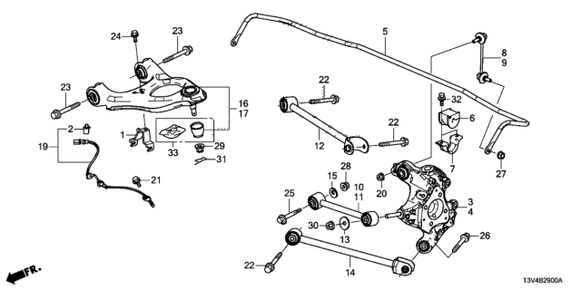 2014 Honda Accord Boot,Upr Ball RR Diagram for 52555-T2A-A01