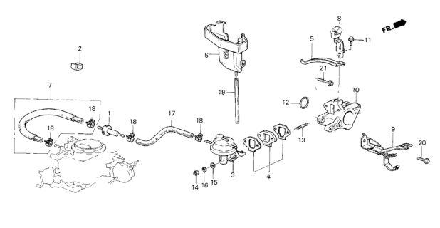 1987 Honda CRX Fuel Pump Diagram