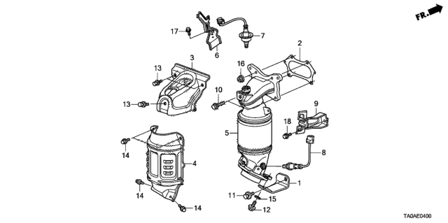 2012 Honda Accord Stay, Engine Harness Diagram for 32742-R40-A00