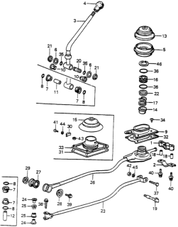 1982 Honda Prelude Extension, Change Diagram for 54301-692-030