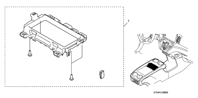 2021 Honda Odyssey 5 Door EXL (HPPG 10AT) KA XAT Attachment, Wireless Charger Pad Diagram