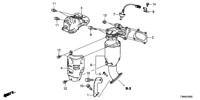 2017 Honda Accord Converter (L4) Diagram