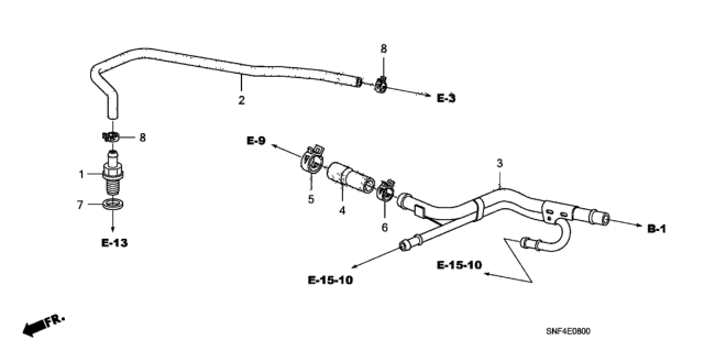 2006 Honda Civic PCV Tube Diagram