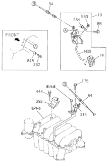 1998 Honda Passport Accelerator Pedal Diagram