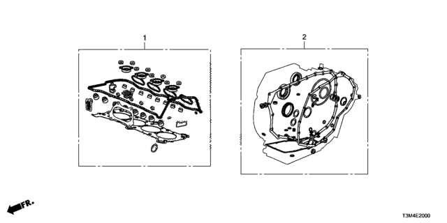 2017 Honda Accord Gasket Kit (L4) Diagram