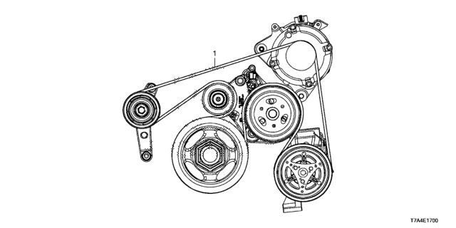 2021 Honda HR-V Alternator Belt Diagram