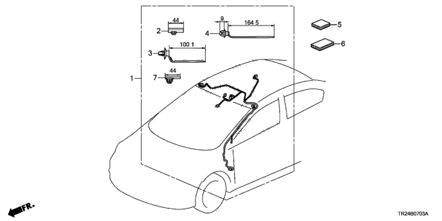 2014 Honda Civic 4 Door MX KL CVT Wire Harness Diagram 4