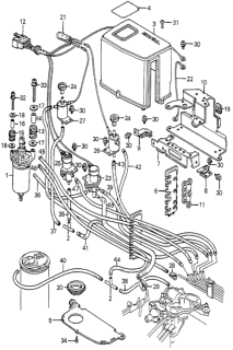 1981 Honda Prelude Label, Control Box Diagram for 36022-PB3-671