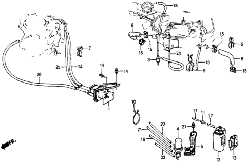 1987 Honda Civic Air Cleaner Tubing Diagram