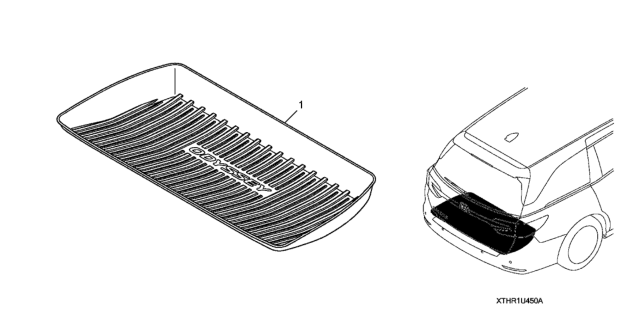 2018 Honda Odyssey Cargo Tray Diagram