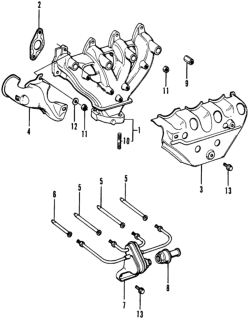 1975 Honda Civic Exhaust Manifold - Air Injection Diagram