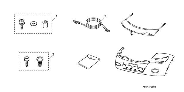 2009 Honda Civic 2 Door EX-L (NAVIGATION) KA 5AT Nose Mask (Full) Diagram