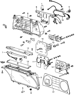 1983 Honda Civic Panel, Print (Denso) Diagram for 37108-SA0-674