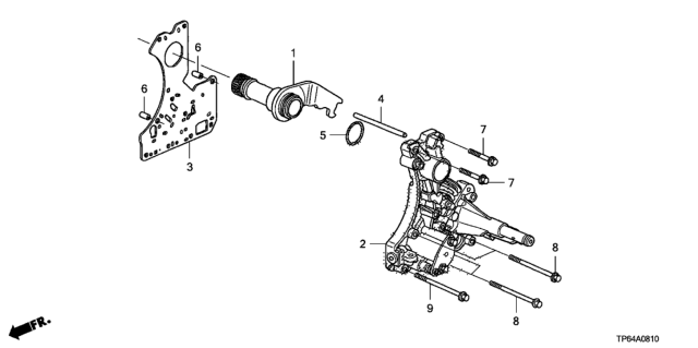 2010 Honda Crosstour 5 Door EXL (4WD) KA 5AT AT Regulator Body (V6) Diagram