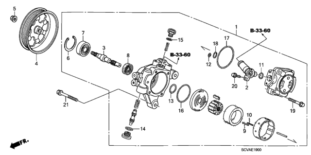 2007 Honda Element P.S. Pump Diagram