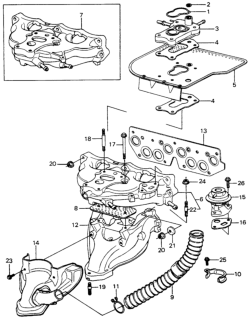 1980 Honda Civic Nut, Special (8MM) Diagram for 90217-657-000