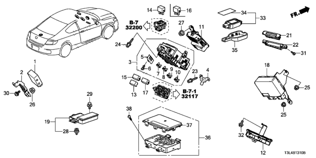 2016 Honda Accord EPS Unit (Rewritable) Diagram for 39980-T3L-A21