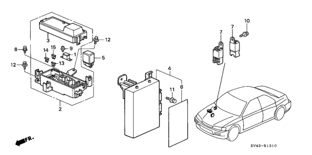 1995 Honda Accord ABS Unit Diagram