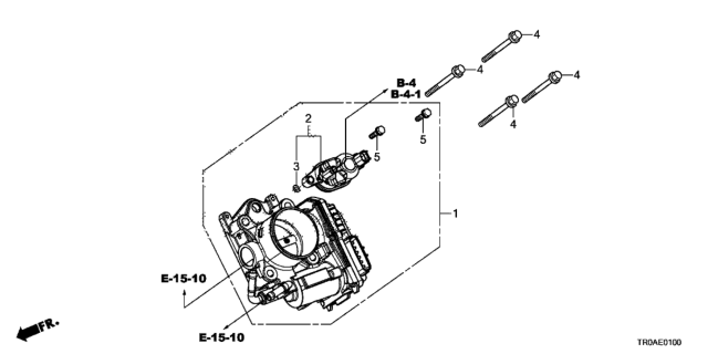 2013 Honda Civic Throttle Body (1.8L) Diagram