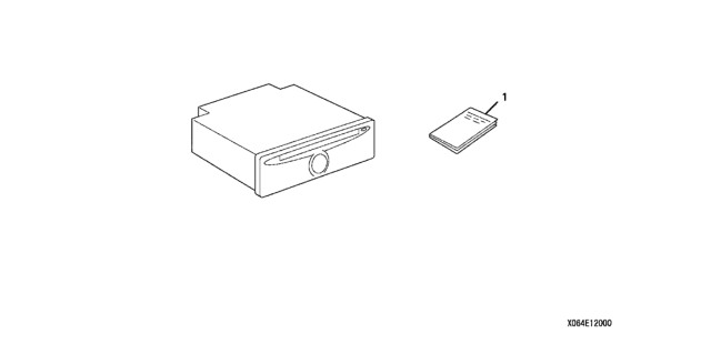 2004 Honda Element 5 Door DX (4WD) KA 4AT MP3 Audio Player Diagram