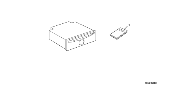 2004 Honda Element MP3 Audio Player Diagram