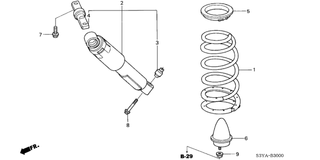 2006 Honda Insight Rear Shock Absorber Diagram