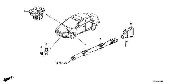 2012 Honda Civic A/C Sensor Diagram