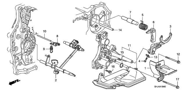 2008 Honda Odyssey Plate, Oil Separate Diagram for 21214-RWE-000