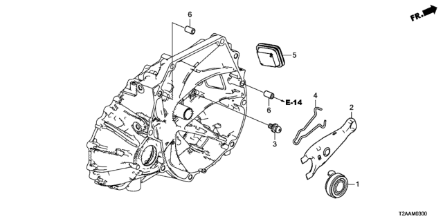 2017 Honda Accord MT Clutch Release Diagram