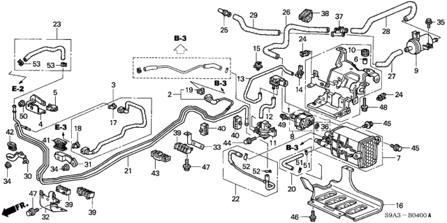 2002 Honda CR-V Joint, Drain Tube Diagram for 17745-S9A-003