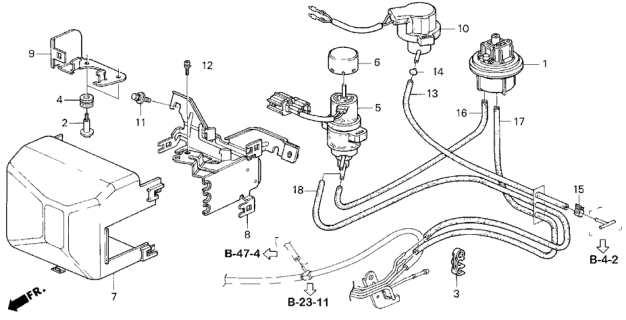 1995 Honda Accord Valve Assy., Control Diagram for 17290-PY3-901