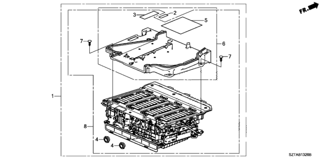 2015 Honda CR-Z IMA Battery Diagram