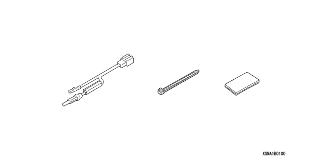 2007 Honda Civic Attachment, Antenna Sub-Feeder Diagram for 08B01-SNA-100