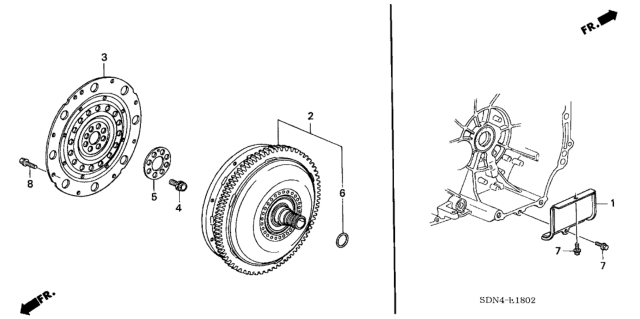 2006 Honda Accord Torque Converter (V6) Diagram